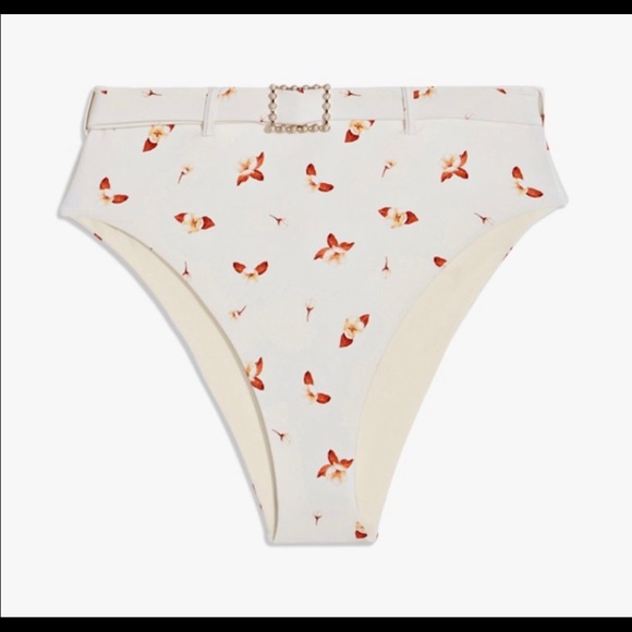 WeWoreWhat Swim Lily Top Flowers and Emily Bottom - Picture 4 of 11